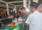 Babinsa Pantau Harga Sembako di Pasar Sentral Bilokka