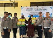Ditlantas Polda Sultra Gelar Pasar Murah di Polsek Poasia, Penyaluran Beras Dikawal Langsung Personel