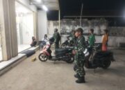 Patroli Gabungan Babinsa Koramil 1413-13/Sorawolio dan Komponen Pendukung Tegakkan Kamtibmas, Eratkan Kedekatan dengan Warga.