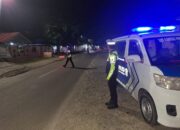 Cegah Kejahatan dan Lakalantas, Satlantas Polres Sigi Gelar Patroli Malam