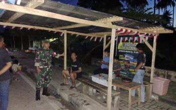 Babinsa Soropia Gelar Patroli Malam Bersama Warga, Jaga Keamanan dan Antisipasi Bencana