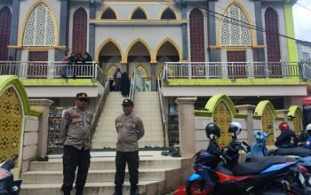 Kapolsek Alla Turun Langsung Pimpin Personel dalam Pengamanan Tabligh Akbar As Sunnah Duri