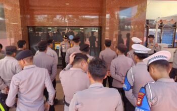 Polres Sinjai Gelar Apel Kesiapan Pam Aksi Unjuk Rasa dari HMI Komisariat Syafi’i Ma’arif Sinjai.