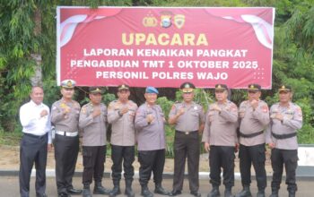 Miliki Penghargaan Nararia, AKP Muhammad Hatta, SH Dinaikkan Pangkatnya Setingkat Lebih Tinggi dari AKP ke KOMPOL oleh Kapolres Wajo