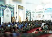 Prajurit Lanud Haluoleo Ikuti Doa Bersama Tiga Matra TNI di Wilayah Sultra Sambut HUT ke-80 TNI Tahun 2025