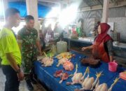 Kunjungi Pasar Sentral Bilokka, Ini Yang di Lakukan Babinsa Koramil 01/Panca Lautang