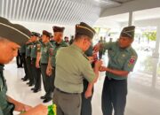 Kasdim 1420/Sidrap Pimpin Korp Raport Kenaikan Pangkat 23 Bintara dan Tamtama, Tekankan Peningkatan Tanggung Jawab