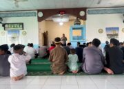 Safari Jumat Polsek Bacukiki di Masjid Al-Mutaqaddimin, Ingatkan Warga Waspada Bahaya Kebakaran