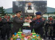 Jalin Soliditas dan Sinergitas, Brimob Polda Sultra Beri Kejutan di HUT ke-80 TNI di Batalyon 725 Woroagi