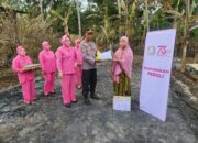 Kapolsek Ganra Bersama Bhayangkari Salurkan Bantuan Sosial untuk Korban Kebakaran di Desa Belo