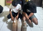 Patroli Satuan Samapta Polres Sinjai Amankan Miras Jenis Ballo.