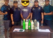 Personel Ditpolairud Polda Sultra Amankan Terduga Pembawa Bahan Peledak Ikan di Perairan Kolaka
