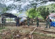 Koramil 1417-10/Moramo Gelar Karya Bakti, Sinergi Bersihkan Lapangan Dadahu Lapuko