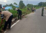 Sinergi TNI dan Warga Soropia: Bahu Jalan Bokori Kembali Bersih dalam Aksi Karya Bakti