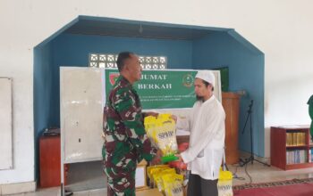 Koramil 1413-13/Sorawolio Dan Persit KCK Gelar “Jumat Berkah”, Salurkan Sembako ke Panti Asuhan