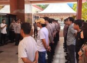 Kabag Ops Polres Sinjai Apel Kesiapan Pam Aksi Unjuk Rasa dari HMI – MPO Cabang Sinjai.