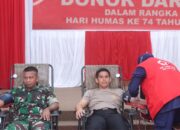 POLRES WAJO GELAR DONOR DARAH DALAM RANGKA HUT HUMAS POLRI KE-74