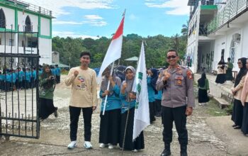 Personil Polsek Maiwa Lakukan Pengawalan dan Pengamanan Santri Ponpes Haqqul Yaqin Dalam Rangka Hari Santri 2025