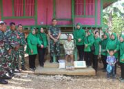 Bantuan Sosial: Dandim 1413/Buton dan Ketua Persit KCK Cab. XLVIII Berbagi Sembako untuk Warga Kurang Mampu dan Lansia