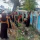 Babinsa Rappang Bersama Pemerintah Kelurahan dan SMPN 1 Rappang Gelar Karya Bakti Bersihkan Drainase