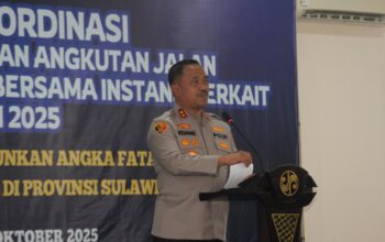 Kapolda Sultra Buka Rakor Forum Lalu Lintas dan Angkutan Jalan Ditlantas Polda Sultra dan Instansi Terkait Tahun 2025