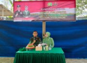 Dandim 1413/Buton Didampingi Ketua Persit KCK Cab XLVIII Laksanakan Kunjungan Kerja ke Jajaran Koramil