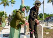 Kodim 1420/Sidrap Gelar Upacara Ziarah Nasional Peringati HUT TNI ke-80 di TMP Mario