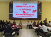Bid Humas Polda Sultra Gelar Donor Darah Serentak dalam Rangka HUT Humas Polri ke-74