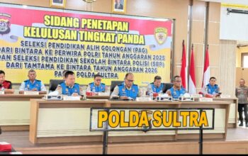 Wakapolda Sultra Pimpin Sidang Penetapan Kelulusan Seleksi PAG dan SBP Tahun 2025-2026