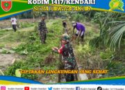 Sinergi Kuat TNI dan Warga: Babinsa Koramil Lainea Pimpin Karya Bakti Bersihkan Saluran Irigasi Vital