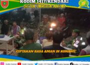 Babinsa Koramil 1417-02/Wawotobi Gelar Patroli Bersama Komduk, Ciptakan Rasa Aman di Konawe