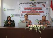Polres Soppeng Gelar Penyuluhan Antisipasi Berita Hoaks di Universitas Lamappapoleonro
