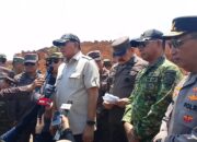 Menhan RI Lakukan Pemasangan Plang di Lokasi Tambang Ilegal PT. BMU