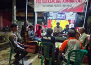 Bhabinkamtibmas Sambangi Pos Ronda Warga Binaannya
