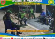 Koramil 1417-02/Wawotobi Gelar Patroli Malam Bersama Komduk, Perkuat Pertahanan Desa Mataiwoi