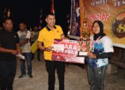 Wakapolres Tana Toraja Tutup Kejuaraan Bola Voli Putri Open Turnamen Bunga Seong Se- Sulsel