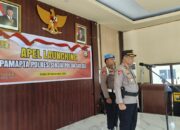 Polres Gelar Apel Launching Penyesuaian Nomenklatur dan Pemasangan Ban Lengan Pamapta.