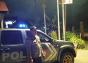 Polsek Alla Patroli Malam untuk Pastikan Situasi Tetap Kondusif