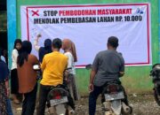 Warga Torete Pasang Spanduk Menolak Pembodohan