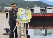 Kapolres Pimpin Upacara Tabur Bunga Peringati Hari Pahlwan di Kabupaten Morowali Utara