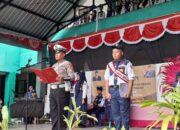 Upacara di SMPN 3 Luwuk, Polantas Ajak Siswa Teladani Semangat Para Pahlawan