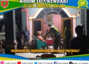 Babinsa Koramil 1417-02/Wawotobi Gelar Patroli Bersama Komduk di Desa Mokowu