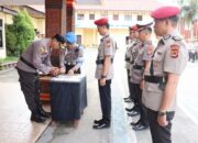 Kapolres Tator Pimpin Upacara Sertijab Kasat Reskrim, Kasat Intel, Dan Kasat Narkoba.