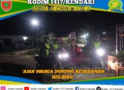 Koramil 1417-02/Wawotobi Gelar Patroli Bersama Komduk, Perkuat Ketahanan Wilayah di Konawe