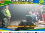 Babinsa Koramil 1417-02/Wawotobi Gelar Patroli Bersama Komduk, Perkuat Silaturahmi di Konawe