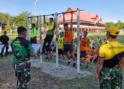 Kodim 1412/Kolaka Tingkatkan Fisik Prajurit Melalui Samapta Periodik di Lapangan Konggoasa