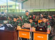 Pussimpur Kodiklatad Dukung Digitalisasi Latihan Posko I “Perisai Runtuh-5” Korem 143/HO