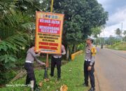 Tingkatkan Kesadaran Masyarakat Tertib Berlalulintas, Satlantas Polres Konawe Utara Lakukan Edukasi Visual Lewat Baliho Pesan Keselamatan