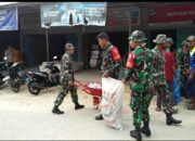 Babinsa Koramil 1413-10/Lasalimu dan Warga Gotong Royong Bersihkan Area Pasar sebagai Wujud Kepedulian terhadap Lingkungan