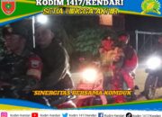 Sinergi Bersama Komduk, Babinsa Wawotobi Laksanakan Patroli Malam